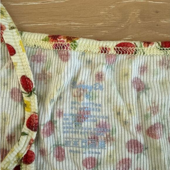 Sunny De Cami Top Summer Snooze Size S Yellow Red - Picture 2 of 4